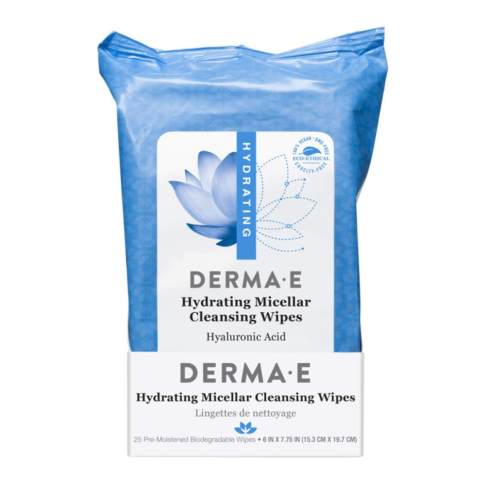 Derma E Hydrating Facial Wipes 25 Count