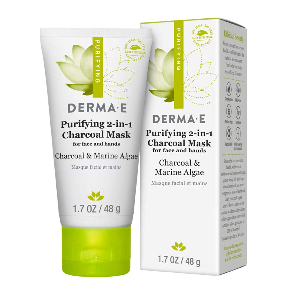 Derma E Purifying 2-In-1 Charcoal Mask 1.7 oz