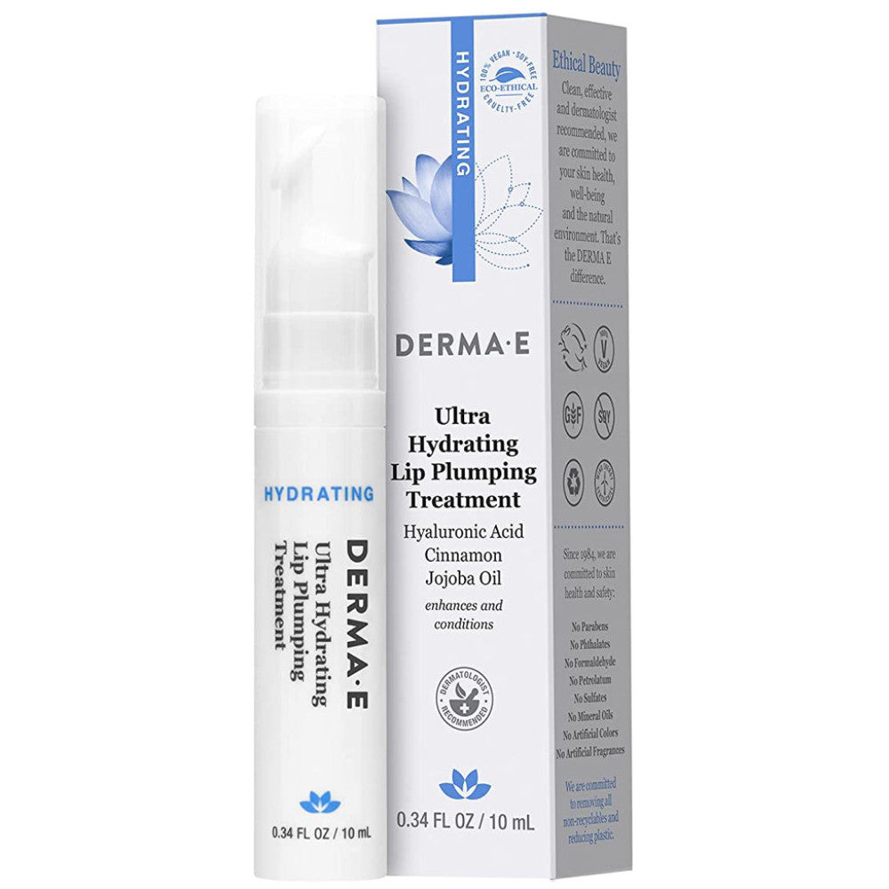 Derma E Ultra Hydrating Lip Plumping Treatment 0.34 oz