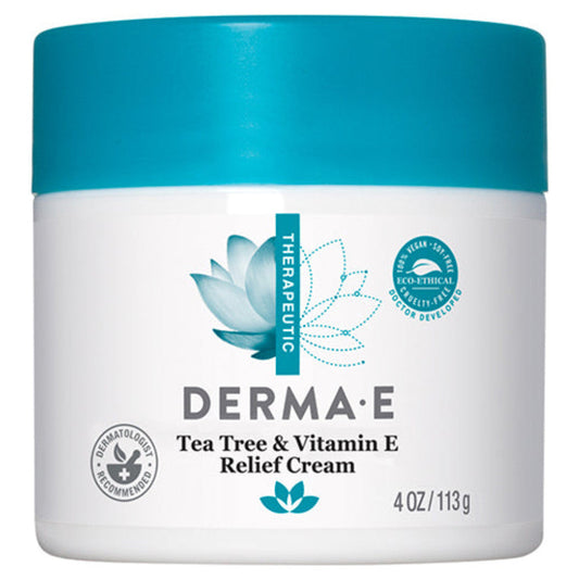 Derma E Tea Tree And Vitamin E Relief Cream 4 oz