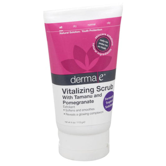 Derma E Vitalizing Scrub with Tamanu and Pomegranate 4 oz