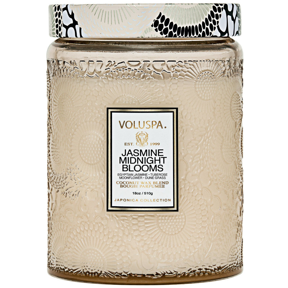 Voluspa Large Jar Candle Jasmine Midnight Blooms 18 oz