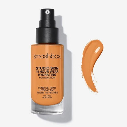 Smashbox Studio Skin Full Coverage 24 Hour Hydrating FoundationFoundationSMASHBOXColor: 3.35(Medium-Dark With Warm Undertones)