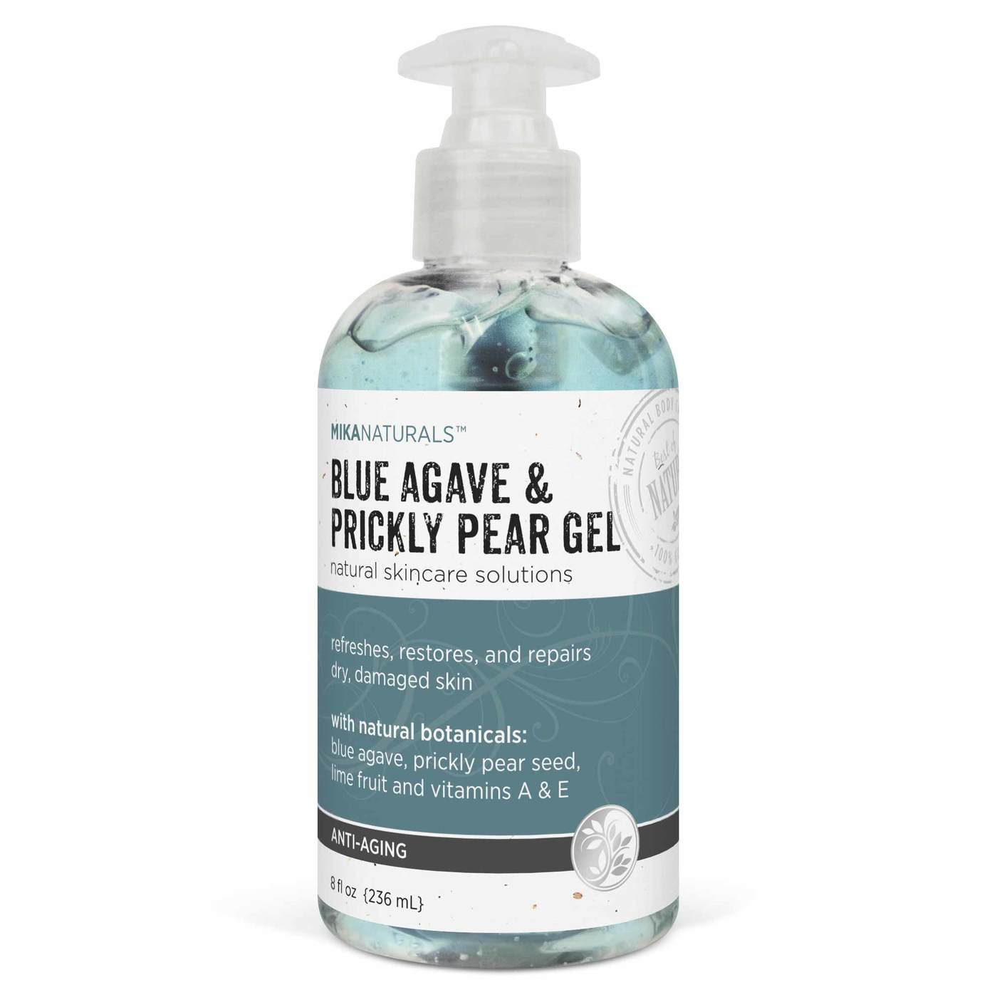 Mika Naturals Blue Agave + Prickly Pear Gel 8 OzBody CareMika Naturals