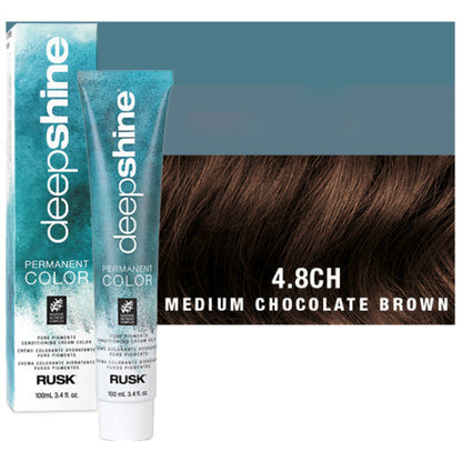 Rusk DeepShine Pure Pigments Hair ColorHair ColorRUSKShade: 4.8CH Medium Chocolate Brown