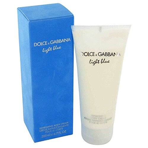 Dolce and Gabbana Light Blue Women`s Body Cream 6.7 ozBody MoisturizerDOLCE AND GABBANA