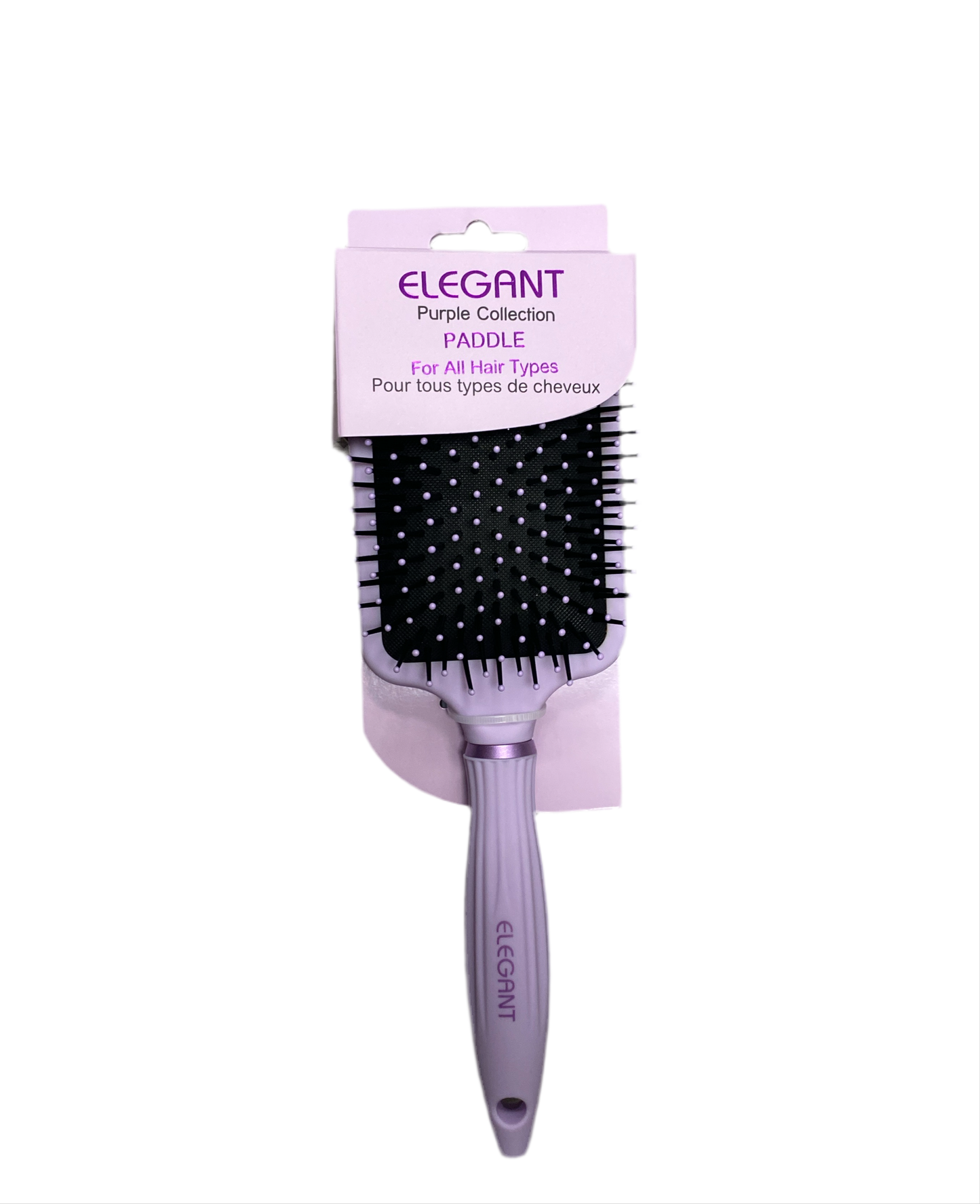 Elegant Brush #711 Large Paddle-Purple