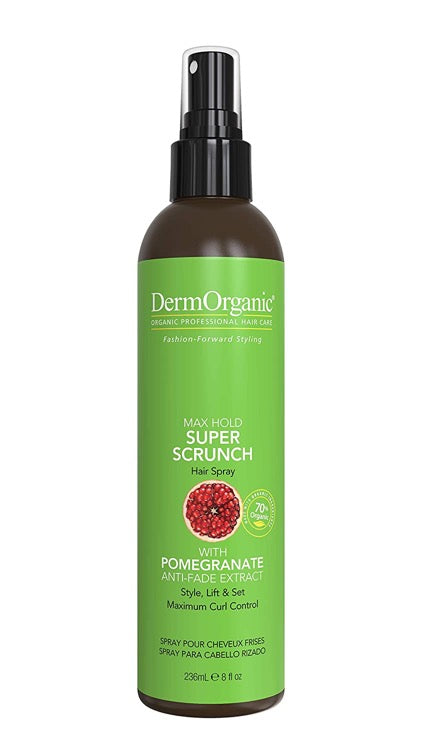 Dermorganic Max Hold Super Scrunch Hairspray 8 ozHair SprayDERMORGANIC