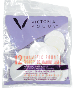 VICTORIA VOGUE #912 COSMETIC ROUNDS 12 COUNTCosmetic AccessoriesVICTORIA VOGUE