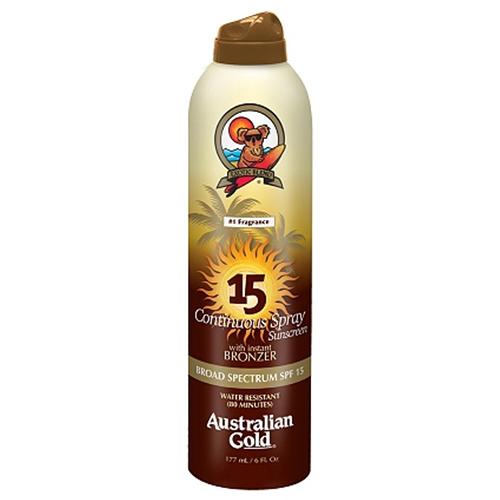 Australian Gold Continuous Bronzer Spray 6 ozSun CareAUSTRALIAN GOLDSize: SPF4, SPF8, SPF15, SPF30