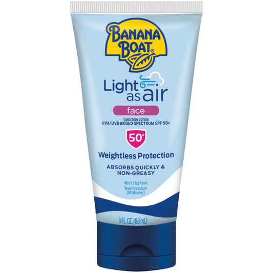 Banana Boat Light as Air Face SPF50+ 3 oz