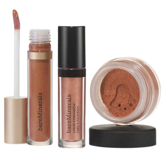 Bare Minerals Warmest Wishes Warmth Face, Eye, And Lip TrioFace MakeupBARE MINERALS