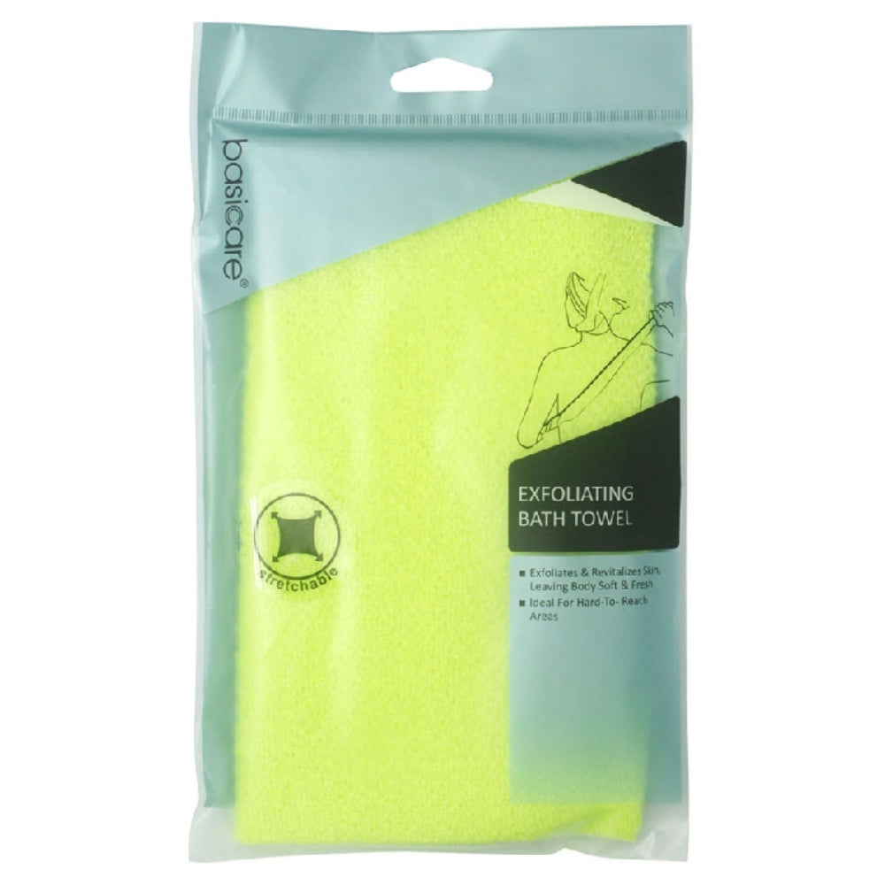 Basic Care Exfoliating Bath Towel-Stretchable