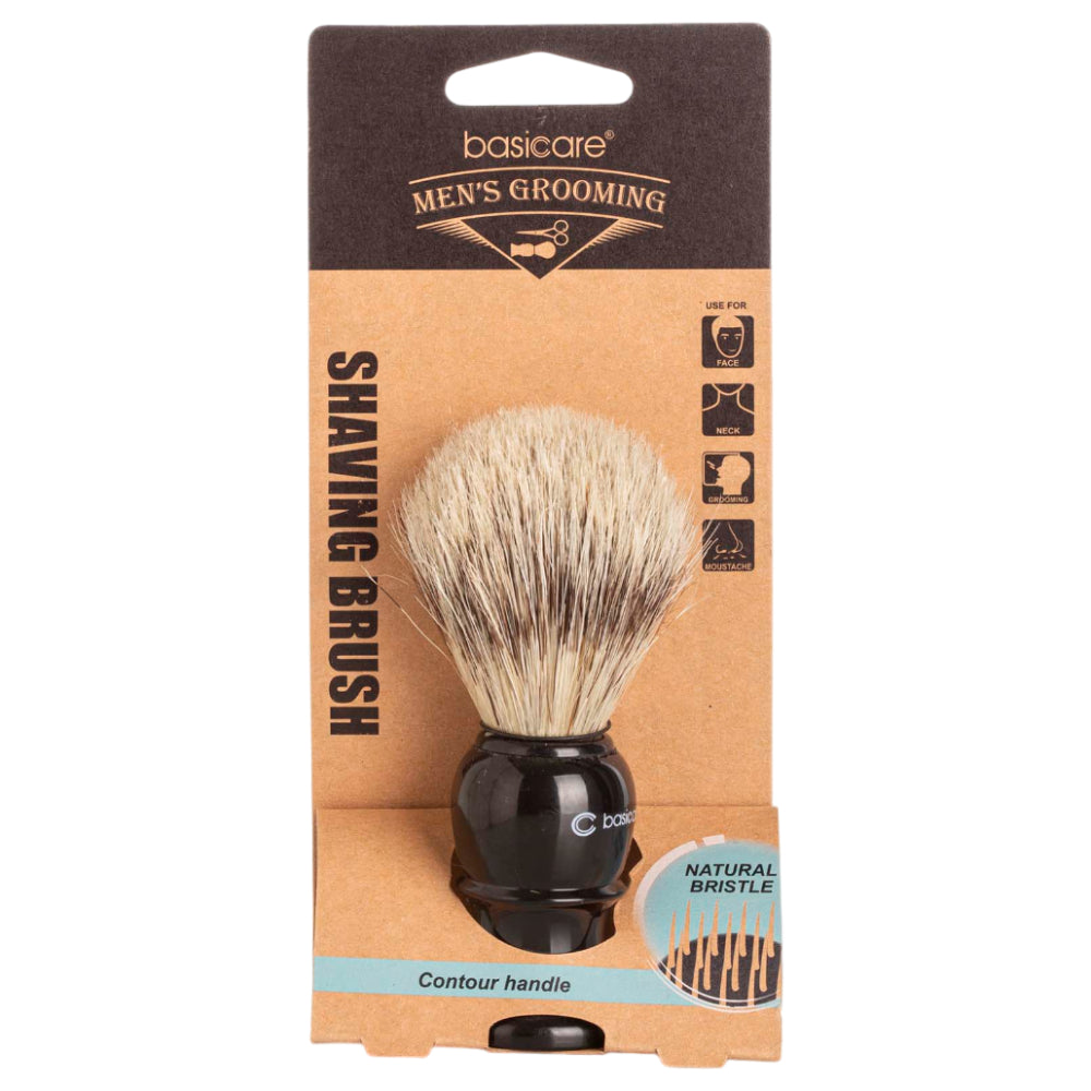 Basic Care Shaving Brush-Natural Bristles