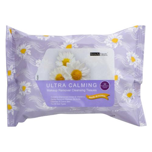 Beauty Treats Make Up Cleansing Tissues 30ct. Ultra CalmingMakeup RemoversBEAUTY TREATS