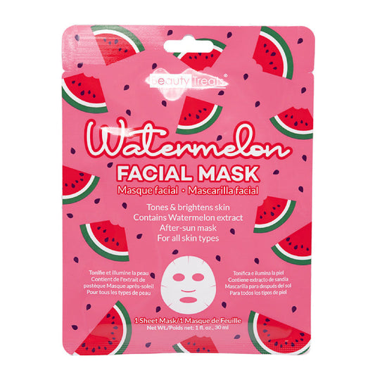 Beauty Treats Watermelon Facial Mask-1 SheetSkin CareBEAUTY TREATS