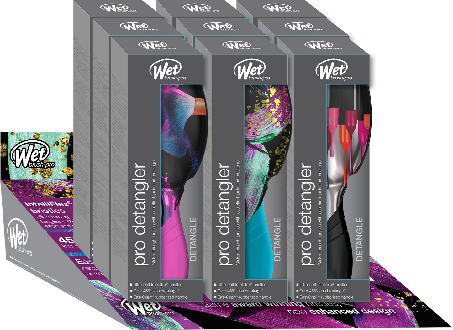 The Wet Brush Pro Detangler Bold Beauty CollectionHair BrushesTHE WET BRUSHColor: Blushing Boldly