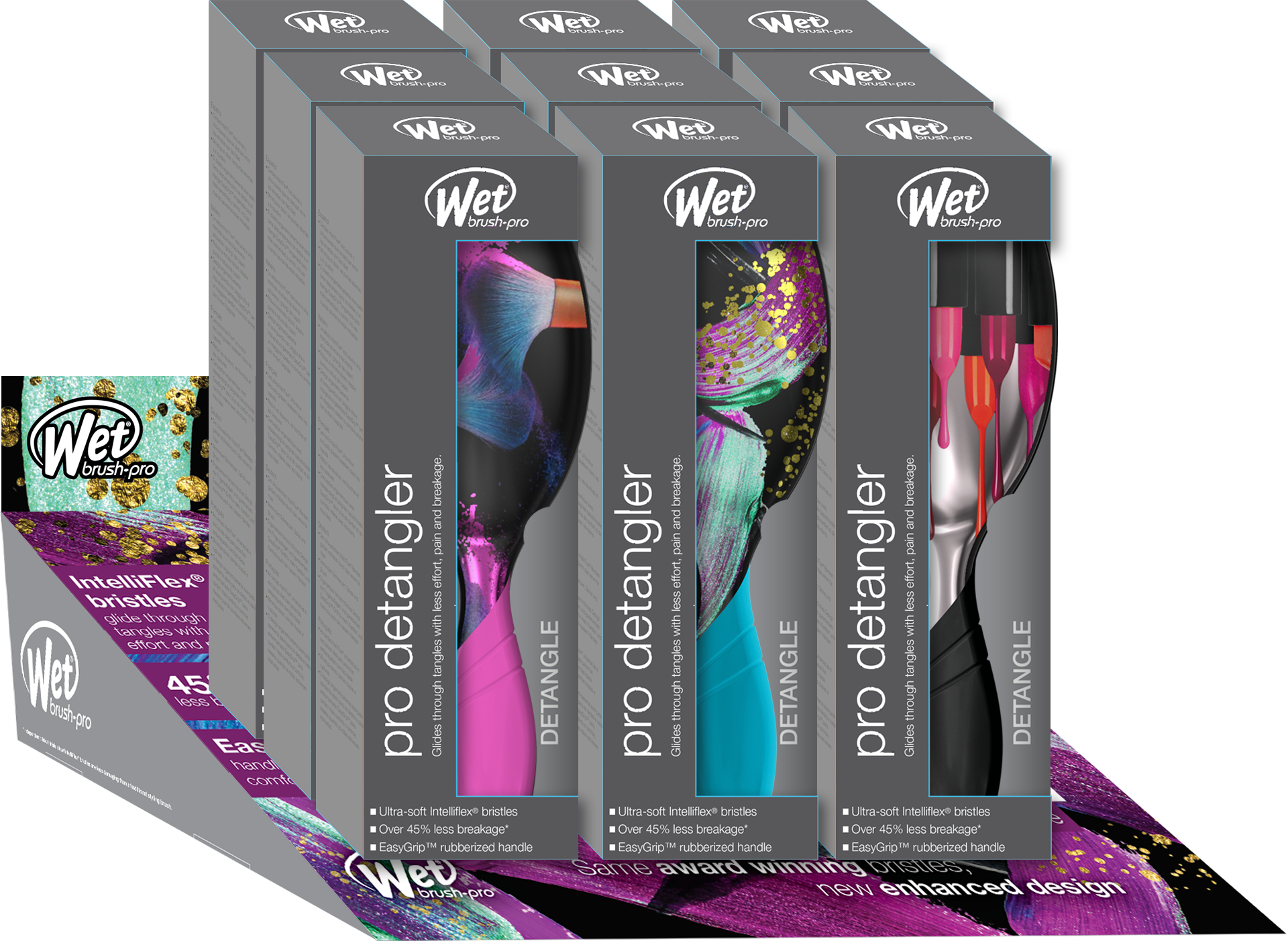 The Wet Brush Pro Detangler Bold Beauty CollectionHair BrushesTHE WET BRUSHColor: Blushing Boldly