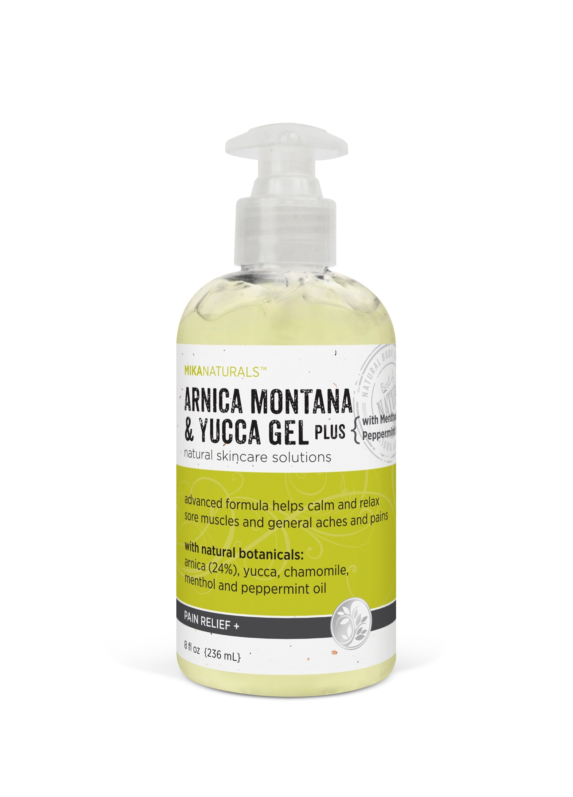 Mika Naturals Amica Montana + Yucca Gel Plus (With Menthol) 8 OzBody CareMika Naturals