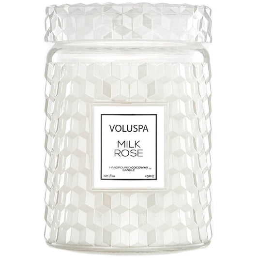 Voluspa Large Jar Candle Milk Rose 18 oz
