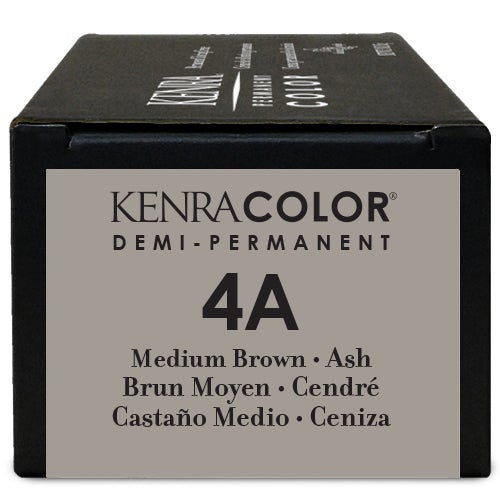 Kenra Demi Hair ColorHair ColorKENRAColor: 1N Natural, 3N Natural, 3VR Violet Red, 4B Brown, 4N Natural, 4NUA Medium Brown Natural Ultra Ash, 4RR Red Red, 4VV Violet, 5B Brown, 5N Natural, 5NB Natural Brown, 5NUA Light Brown Natural Ultra Ash, 5RB Red Bro