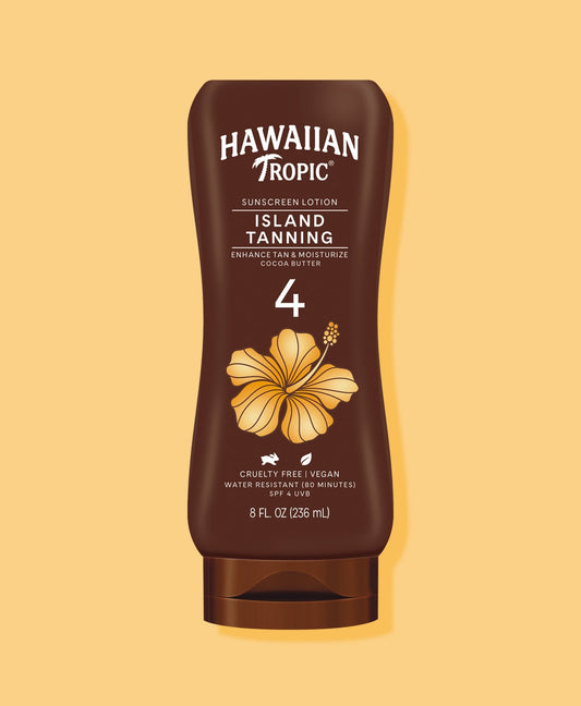 HAWAIIAN TROPIC TANNING LOTION SPF 4 8 OZ