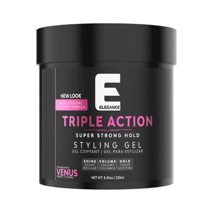 Elegance Triple Action Styling Gel 8.4 ozHair Gel, Paste & WaxELEGANCEColor: Venus