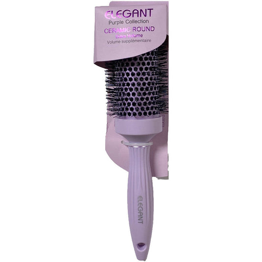 Elegant Brush #715 Ceramic Large Round-PurpleHair BrushesELEGANT BRUSH