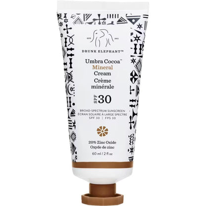 Drunk Elephant Umbra Cocoa Mineral Cream SPF30 2 oz