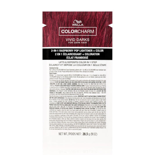 Wella Color Charm Vivid Dark Raspberry Pop Pigmented Lightener 1 oz