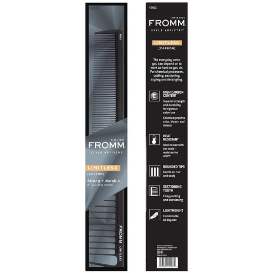 Fromm 8 Inch Carbon Cutting Comb