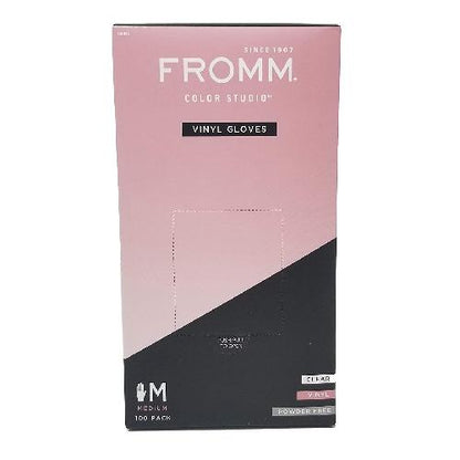 Fromm Black Vinyl Powder Free Gloves 50 pairFROMMSize: Medium