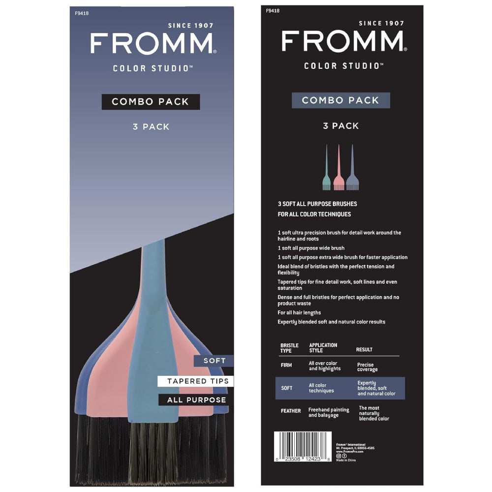 Fromm Soft Color Brush Combo 3 Pack