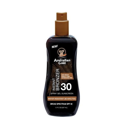 Australian Gold Spray Gel With Instant Bronzer 8 ozSun CareAUSTRALIAN GOLDSize: SPF 30