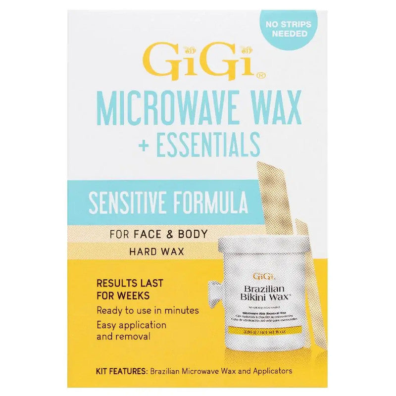 GiGi Brazilian (Sensitive) Microwave Wax Kit + EssentialsHair RemovalGIGI