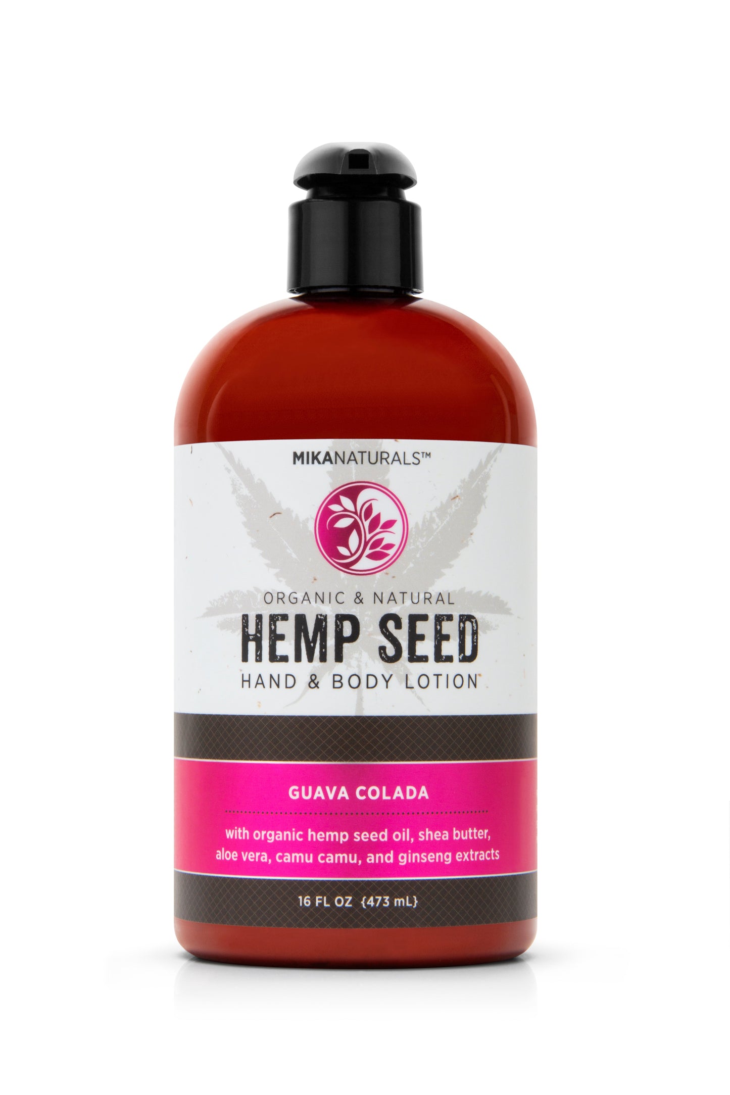 Mika Naturals Hemp Seed Hand + Body Lotion Guava Coloda 16 OzBody MoisturizerMika Naturals