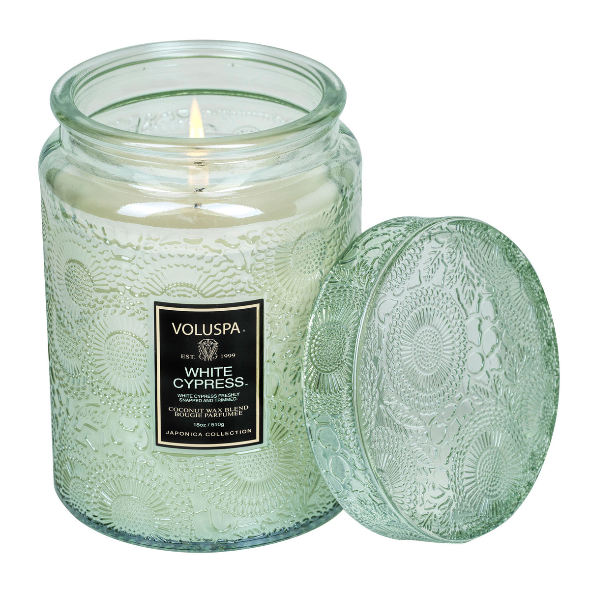 Voluspa Large Jar Candle White Cypress 18 ozCandlesVOLUSPA