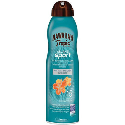 Hawaiian Tropic Continuous Spray Island Sport Sunscreen 6 ozSun CareHAWAIIAN TROPICType: SPF 15