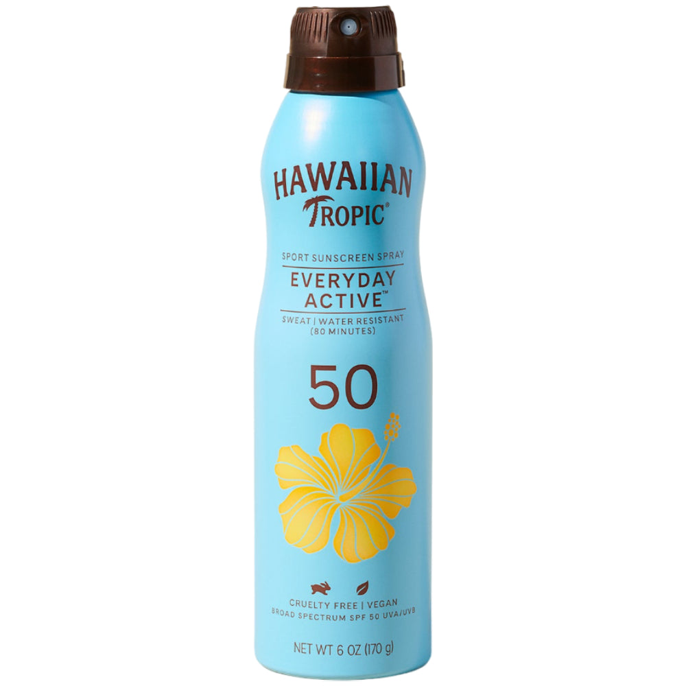 Hawaiian Tropic SPF 50 Sport Clear Spray Sunscreen 6 oz