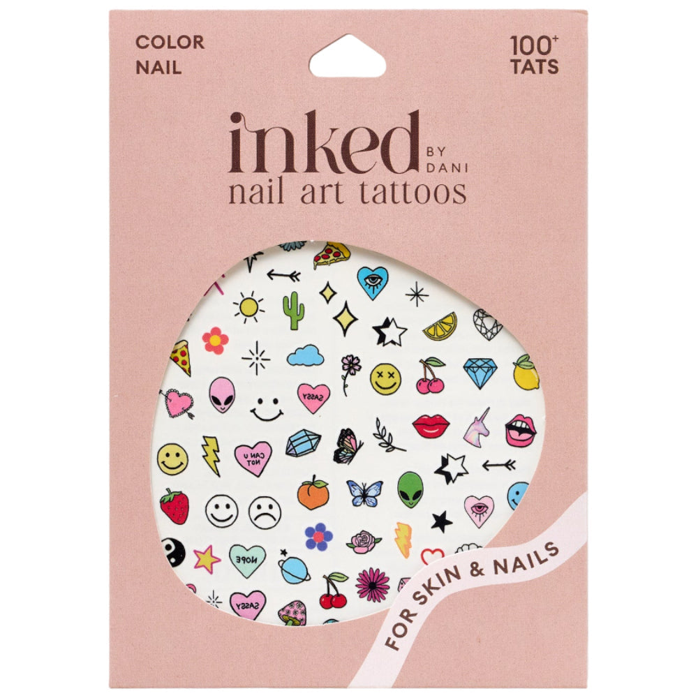 Inked by Dani Color Nail Art Temporary Tattoos