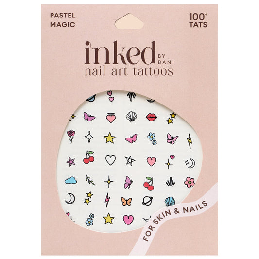 Inked by Dani Pastel Magic Nail Art Temporary Tattoos