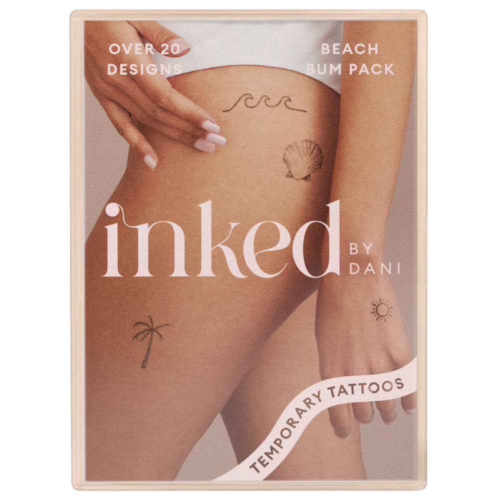 Inked by Dani The Beach Bum Pack Temporary Tattoos