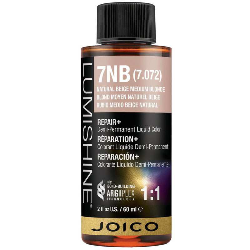 Joico Lumishine Demi Liquid Hair ColorHair ColorJOICOColor: 7NB Natural Beige Medium Blonde