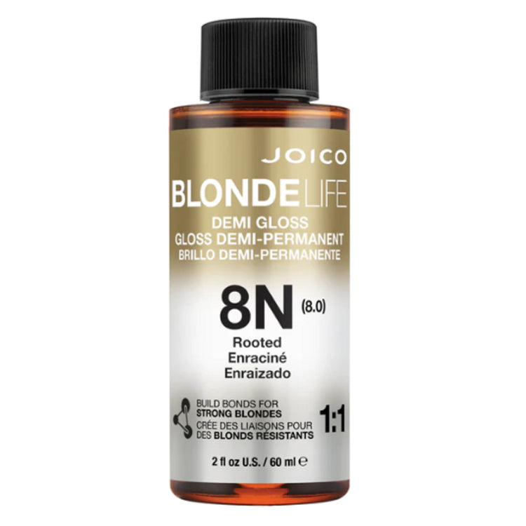 Joico Blonde Life Demi Gloss 2 ozHair ColorJOICOColor: 8N Rooted