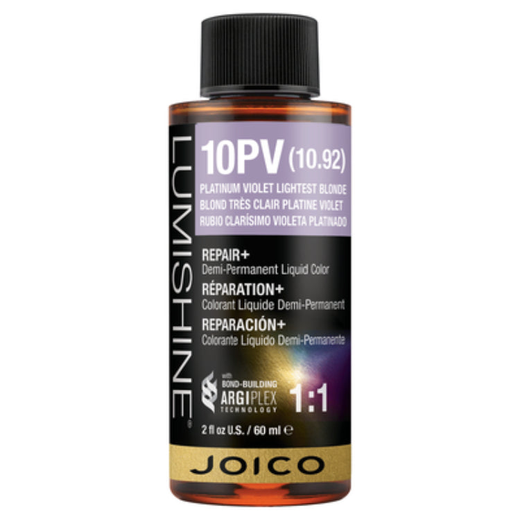 Joico Lumishine Demi Liquid Hair ColorHair ColorJOICOColor: 10PV Platinum Violet Lightest Blonde