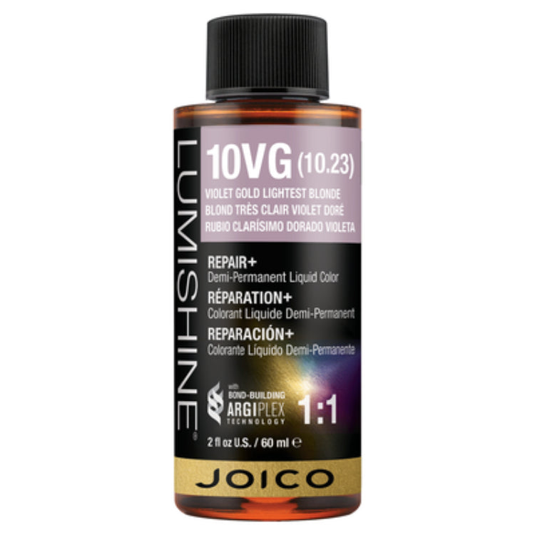 Joico Lumishine Demi Liquid Hair ColorHair ColorJOICOColor: 10VG Violet Gold Lightest Blonde