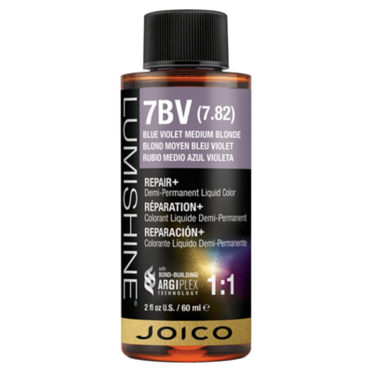 Joico Lumishine Demi Liquid Hair ColorHair ColorJOICOColor: 7BV Blue Violet Medium Blonde