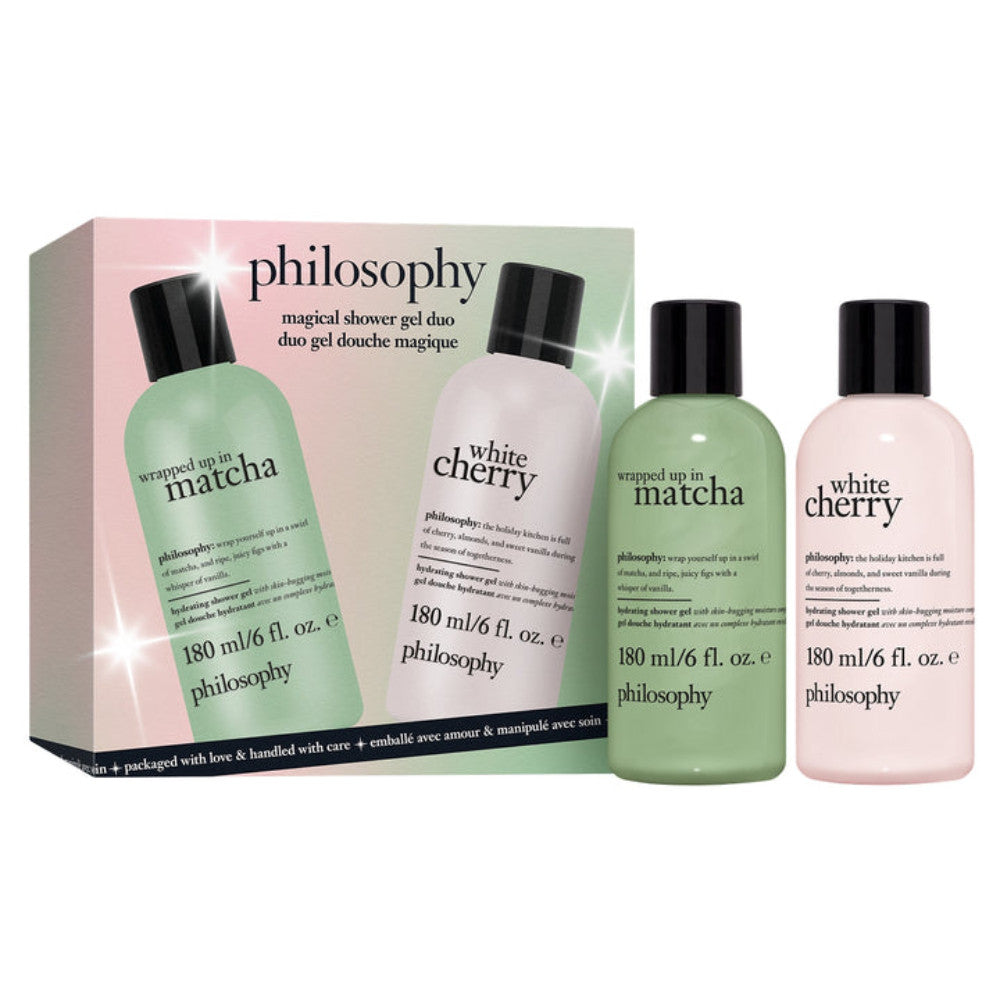 Philosophy Magical Shower Gel Duo White Cherry + Matcha 6 oz