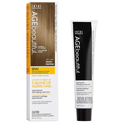 AGE Beautiful Permanent Hair Color 8NN Medium Intense Blonde