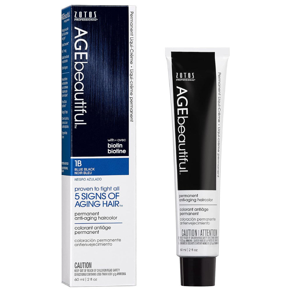 AGE Beautiful Permanent Hair Color 1B Blue Black